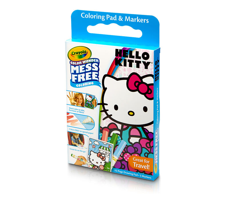 Color Wonder Mess Free Coloring Pad & Markers, Hello Kitty