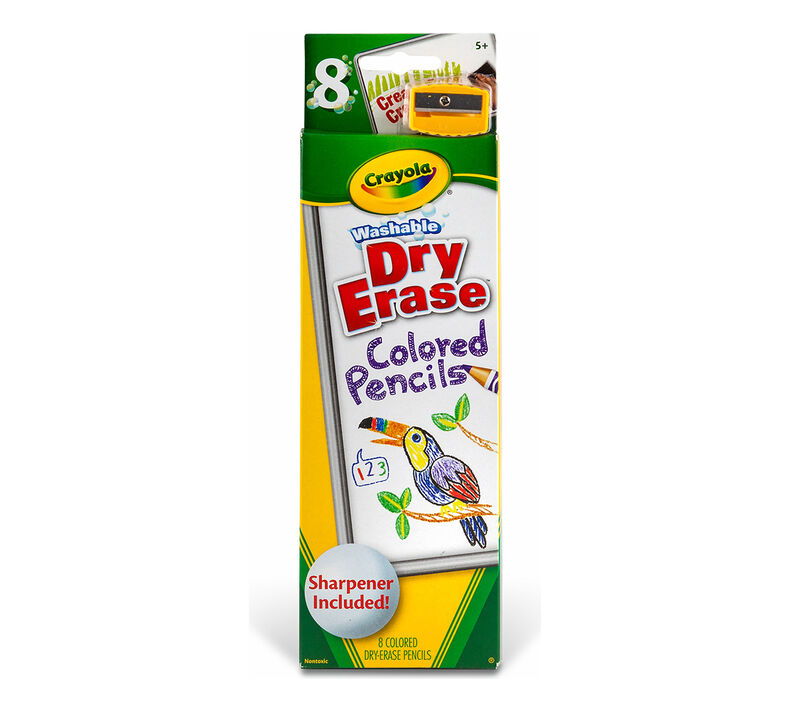 washable dry erase colored pencils crayola