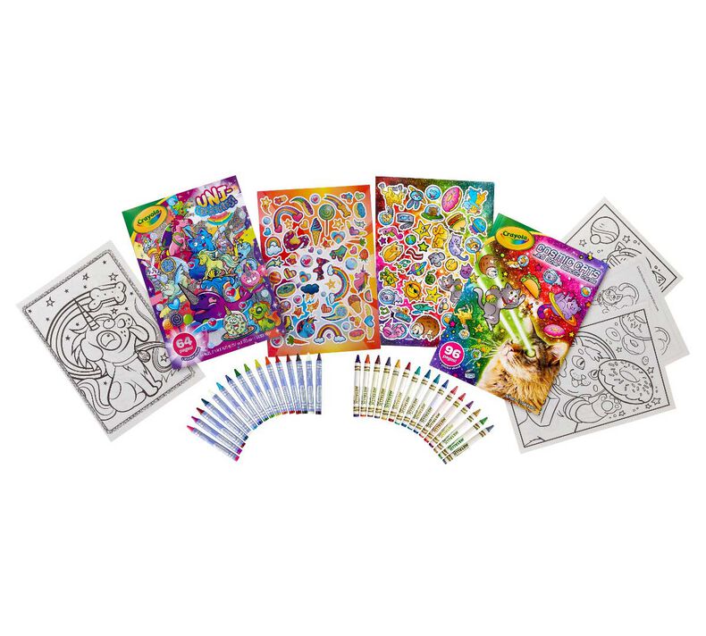 Crayola Uni-Creatures & Cosmic Cats Coloring Book Set