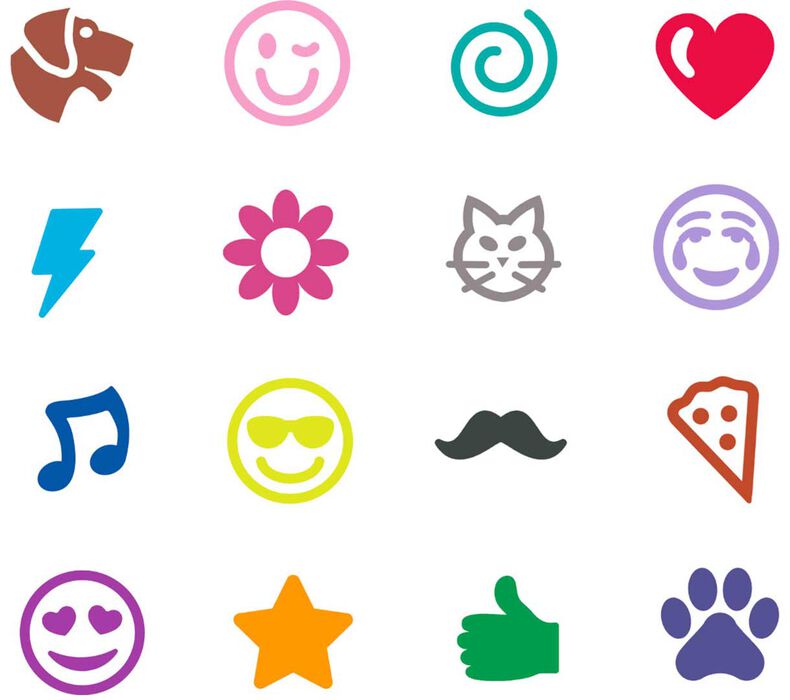 Pip-Squeaks Emoji Stamp Markers, 16 Count