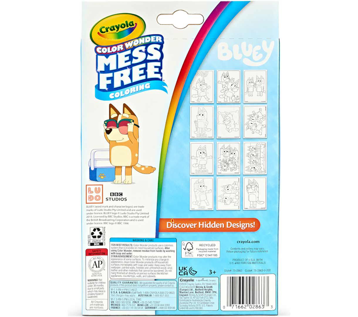 Crayola Color Wonder Mess Free Bluey Coloring Set | Crayola