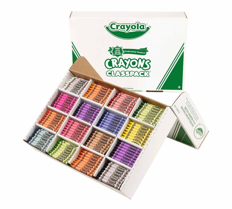 Crayon Classpack, 800 Count, 16 Colors