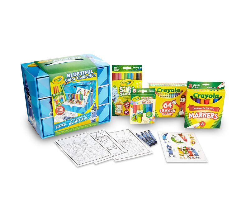 Crayola Bluetiful Art Set, Gift, 100+ Pcs