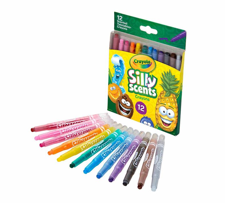 Group Pack of 6 Individually Boxed Crayola Silly Scents Twistables Crayons,12 count