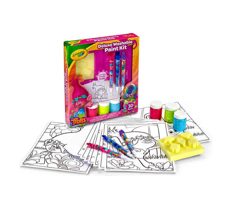Trolls Deluxe Washable Paint Kit