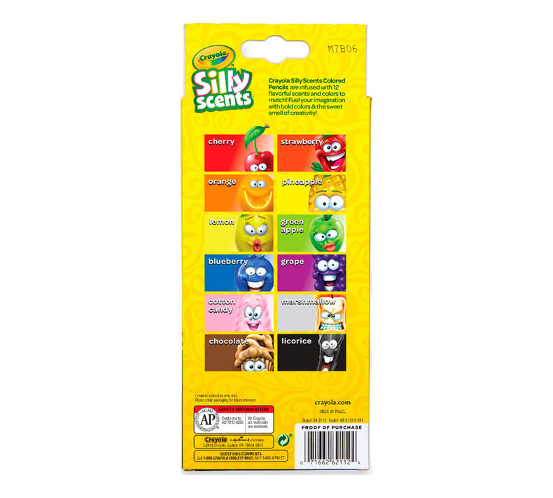 Silly Scents Colored Pencils, Sweet Scents, 12 Count