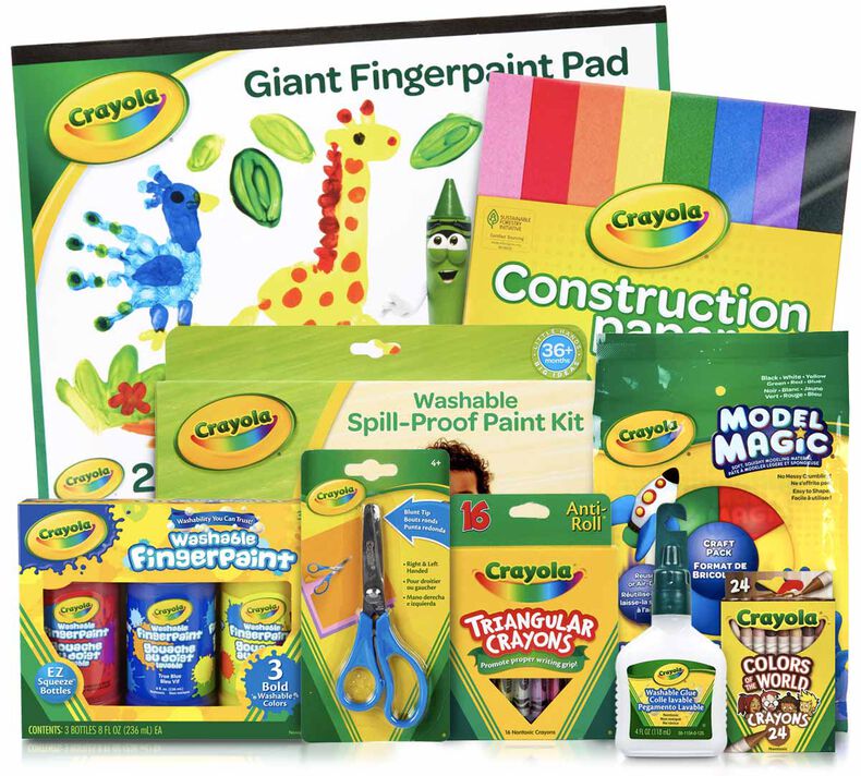 PreK-Kindergarten Homeschool Art Supply Kit, 9 Count Set