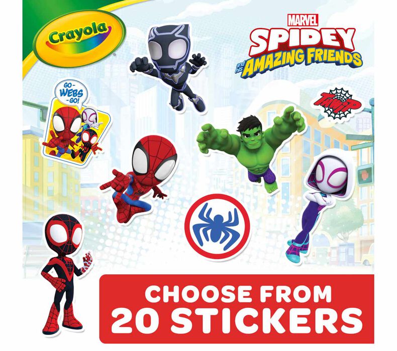 Spidey & HIs Amazing Friends Coloring Book & Sticker Sheet, 96 Pages