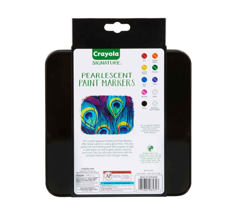 Signature Pearlescent Paint Markers, 10 Count