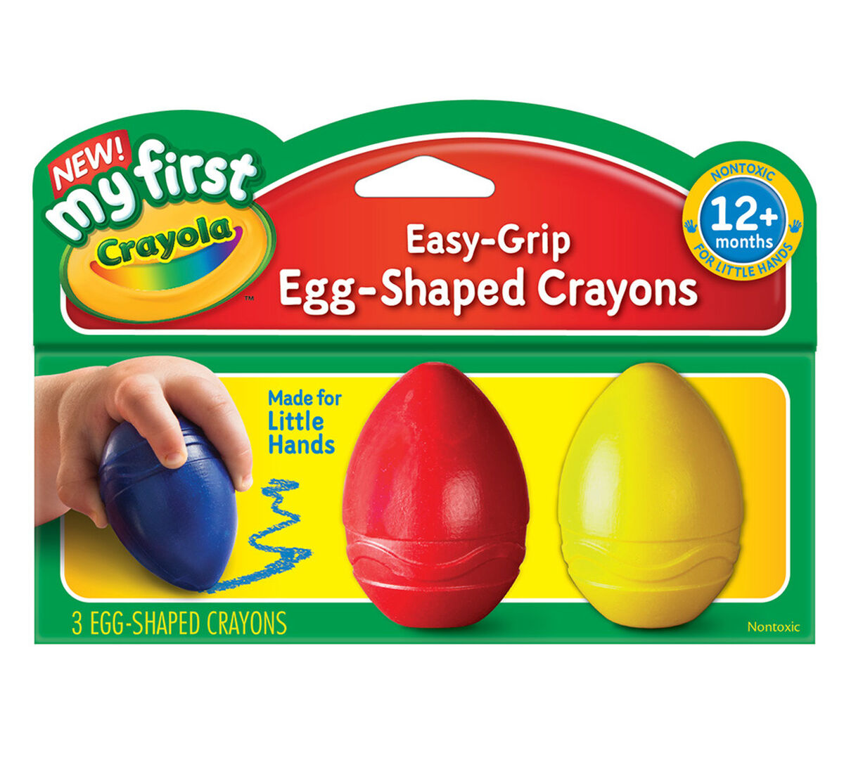 My First Crayola Scribbled Egg Crayons