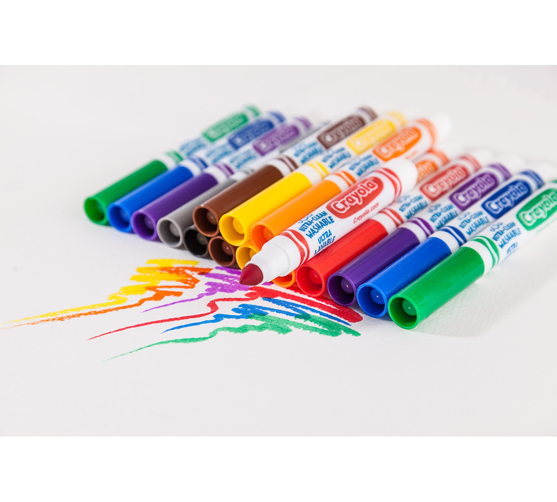 Crayola Washable Markers With Retractable Tips, School Supplies