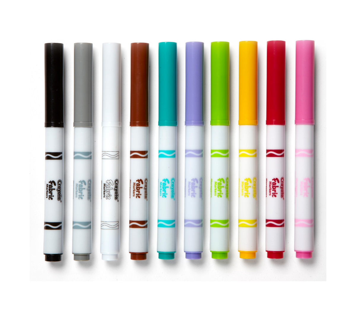 Fine Line Fabric Markers, 10 Count Crayola