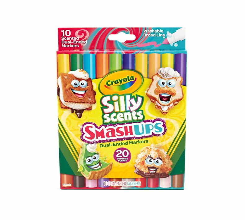 https://shop.crayola.com/dw/image/v2/AALB_PRD/on/demandware.static/-/Sites-crayola-storefront/default/dw4117c480/images/58-8342_10ct-Silly-Scents-SmashUps-Dual-Ended-Markers_F1.jpg?sw=790&sh=790&sm=fit&sfrm=jpg