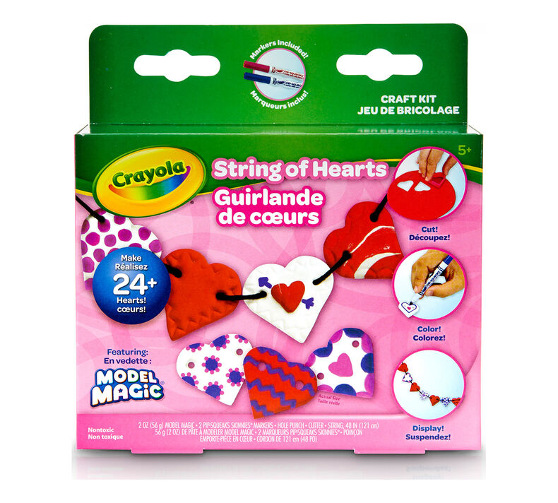 Crayola Model Magic Heartstring Garlands