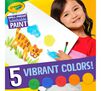 Crayola Spill Proof Paint Set, 25 Count Washable Paint for Kids. 5 vibrant colors!