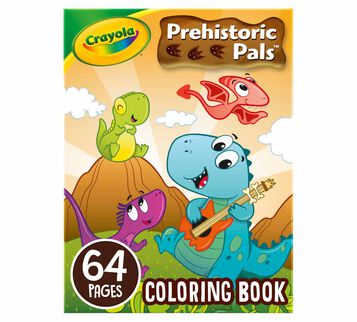 Prehistoric Pals Dinosaur Coloring Book 64 pages