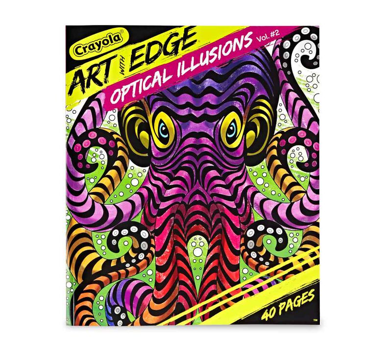 Art with Edge, Optical Illusions Coloring Pages, Volume 2