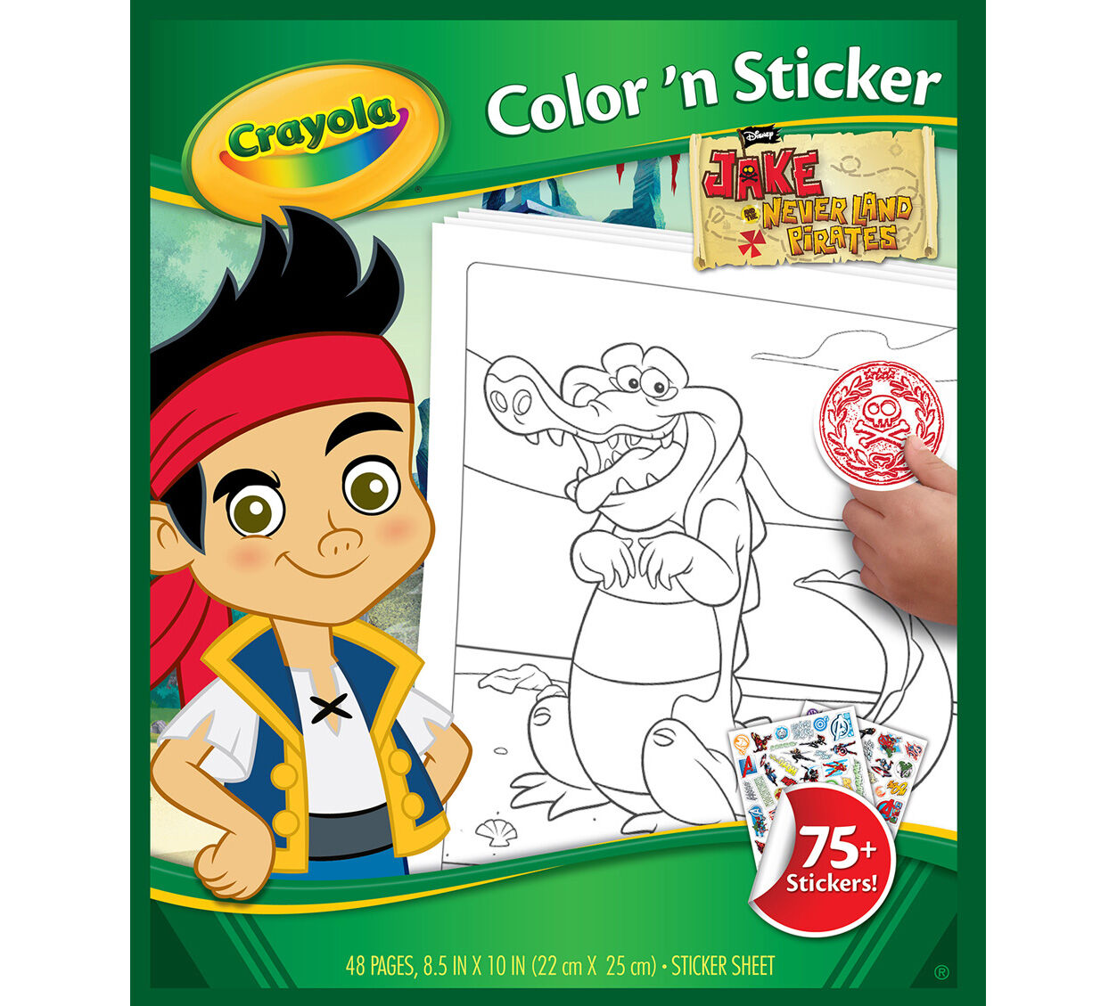 Jake and the Neverland Pirates Color 'n Sticker Book | Crayola
