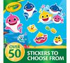 Baby Shark Color and Sticker Activity Set with Markers. Over 50 stickers to choose from.