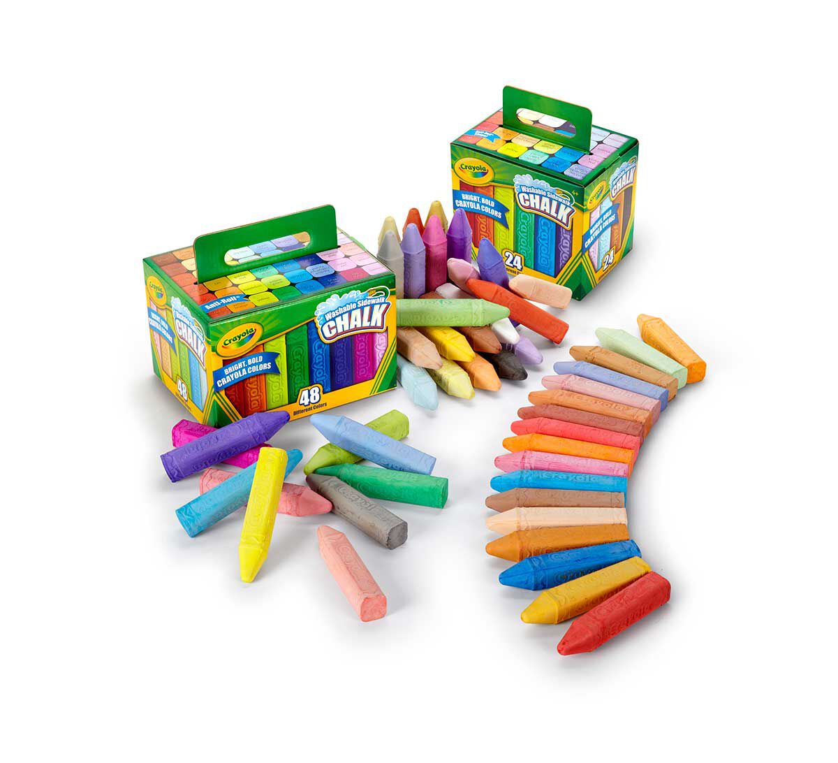 Free Shipping Crayola Colored Chalk 72 Pieces Total Non-Toxic 6x12 Pack 