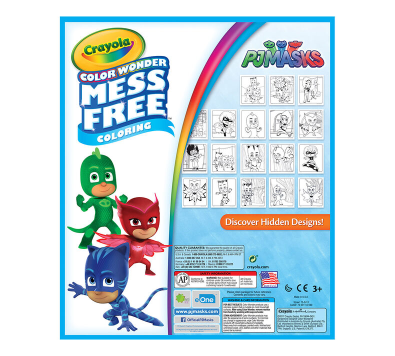 Color Wonder Mess Free Coloring Pad & Markers, PJ Masks