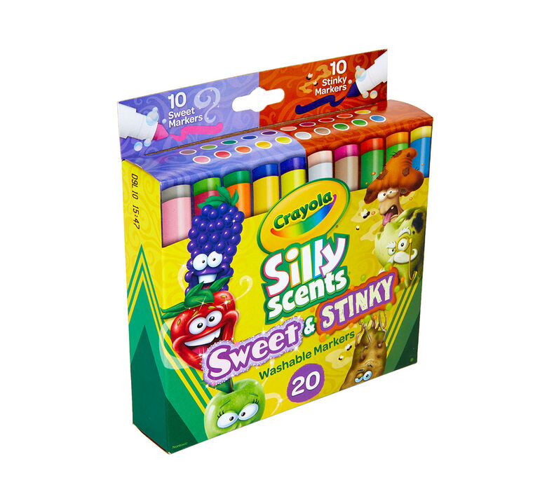 https://shop.crayola.com/dw/image/v2/AALB_PRD/on/demandware.static/-/Sites-crayola-storefront/default/dw44671b7c/images/58-8269-0-200_Silly-Scents_Washable-Markers_Broadline_Stinky-&-Sweet_20ct_Q1.jpg?sw=790&sh=790&sm=fit&sfrm=jpg