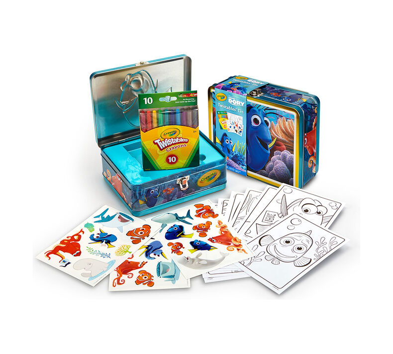 Finding Dory, Creative Storage Tin with Twistable Crayons