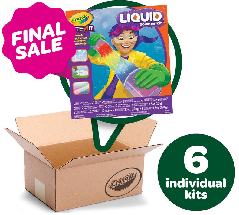 STEAM Liquid Science Kit Bulk Case, 6 Individual Kits