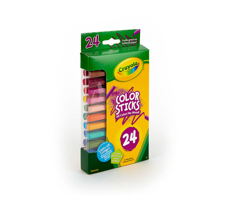 Color Sticks Colored Pencils, 24 Count