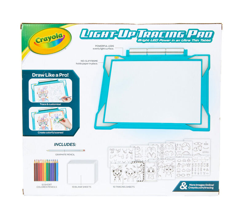Teal Light-Up Tracing Pad, Gift for Kids, Crayola.com