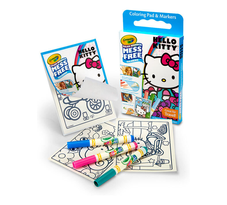 Color Wonder Mess Free Coloring Pad & Markers, Hello Kitty