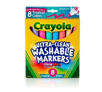 Ultra Clean Markers, Broad Line, Tropical, 8 Count