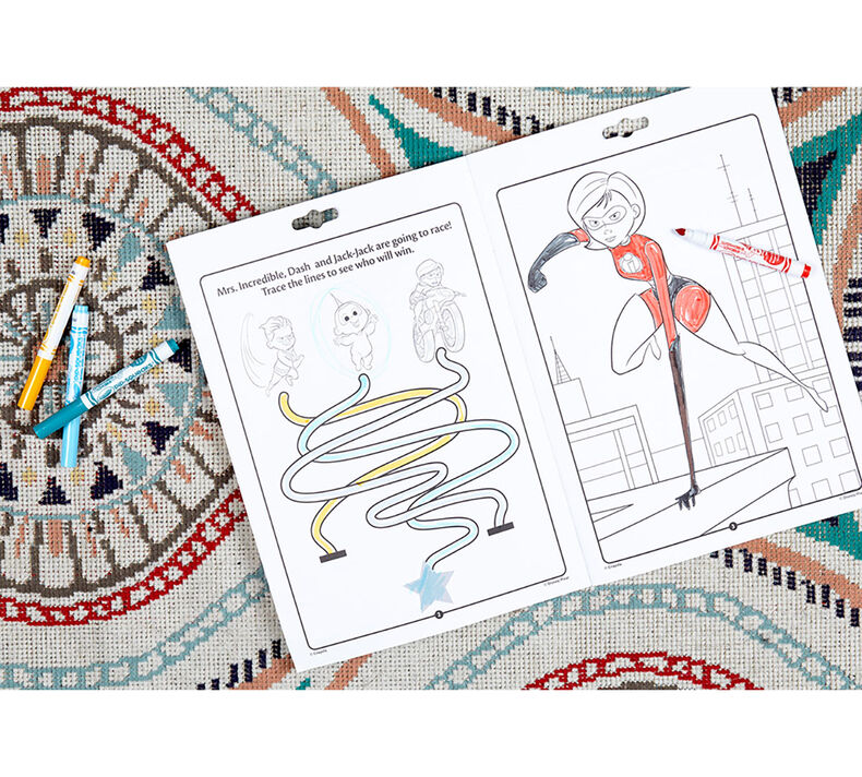 Coloring & Activity Pad with Markers, Incredibles 2