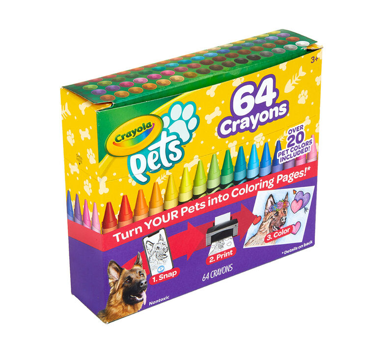 Download Crayola Pets 64 Count Crayon & Pet Coloring Pages ...