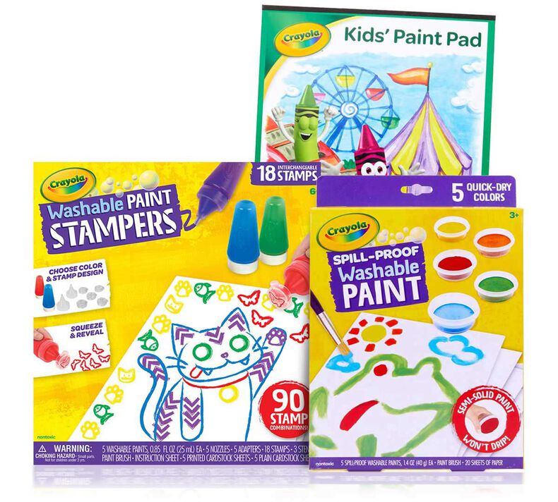 3-in-1 Less Mess Washable Paint Set