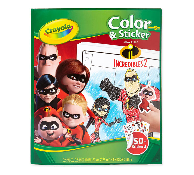 Color & Sticker Book, Incredibles 2