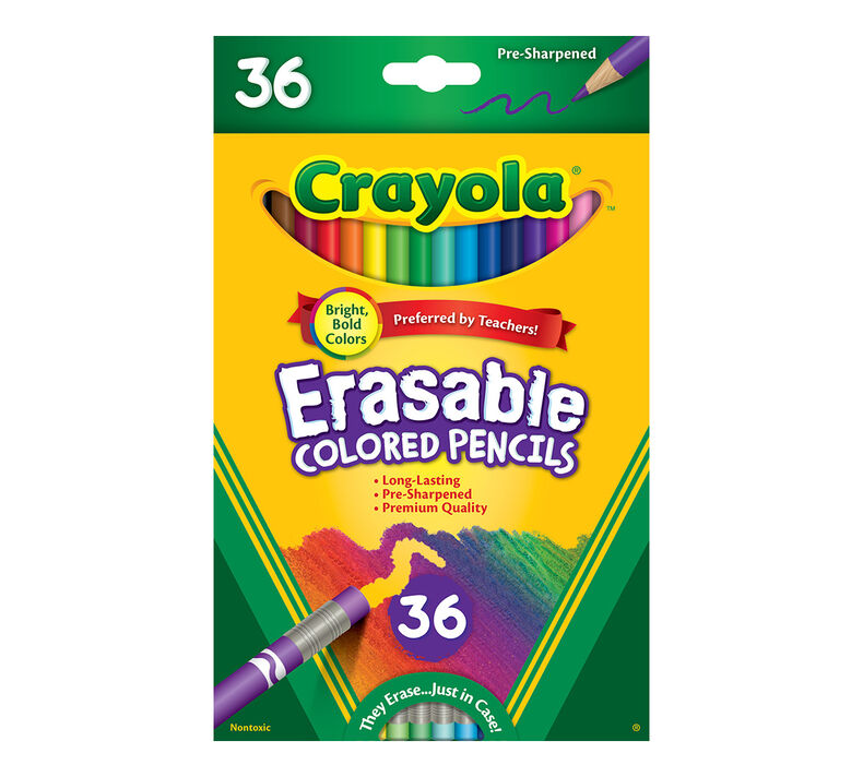 Erasable Colored Pencils, 36 Count