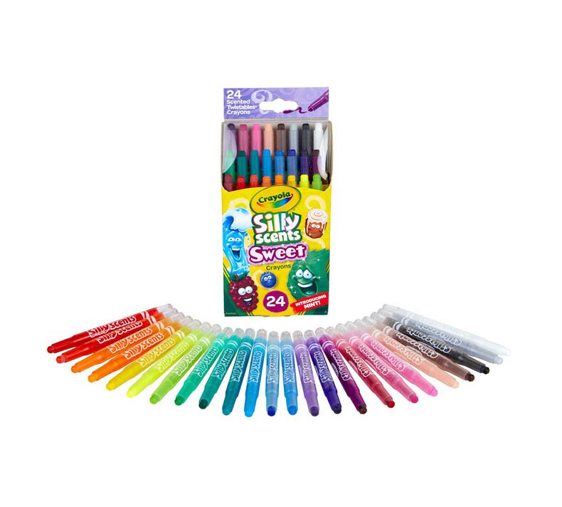 Silly Scents Mini Twistables Scented Crayons, 24 Count | Crayola
