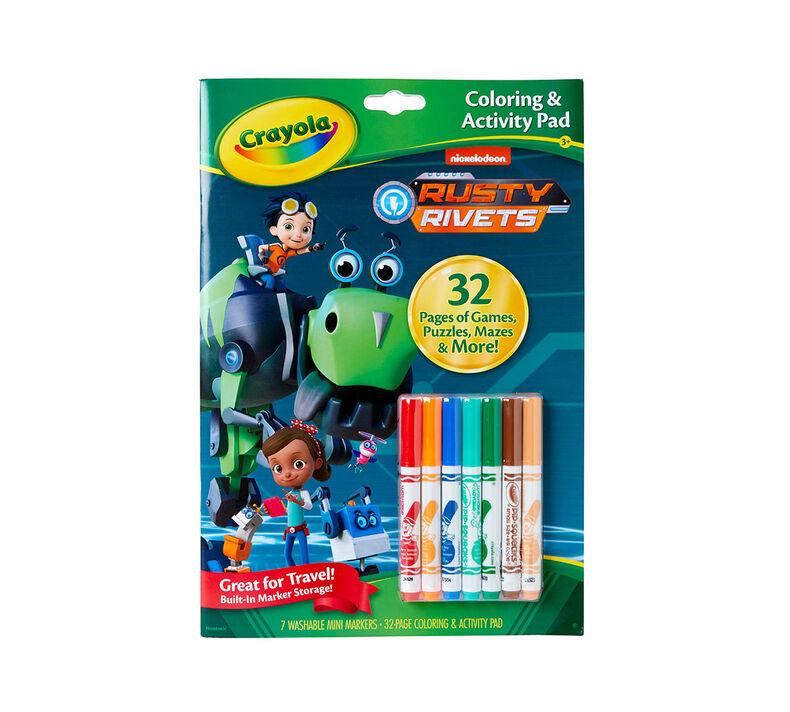 Coloring & Activity Pad with Markers, Rusty Rivets