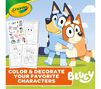Bluey Coloring Book and Sticker Sheet, 96 pages. Color and decorate your favorite characters.