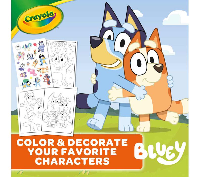 Bluey Coloring Book & Sticker Sheet, 96 Pages