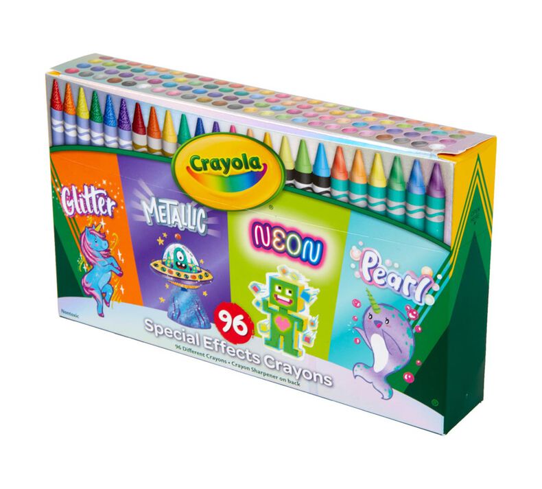 96 Neon, Metallic, Pearlescent & Glitter Crayons, Crayola.com