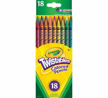 Twistables Colored Pencils 18 count front view