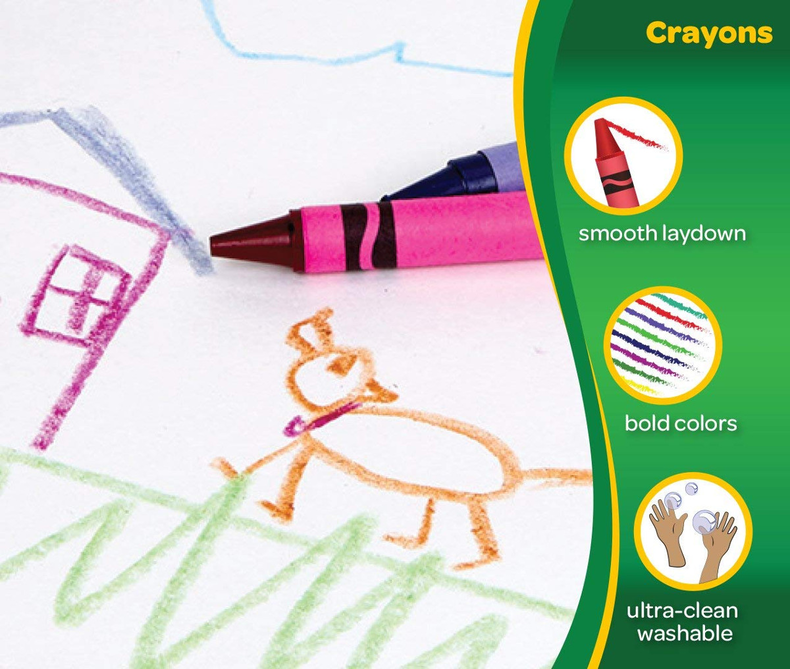 Ultra-Clean Washable Crayons, 24 Count