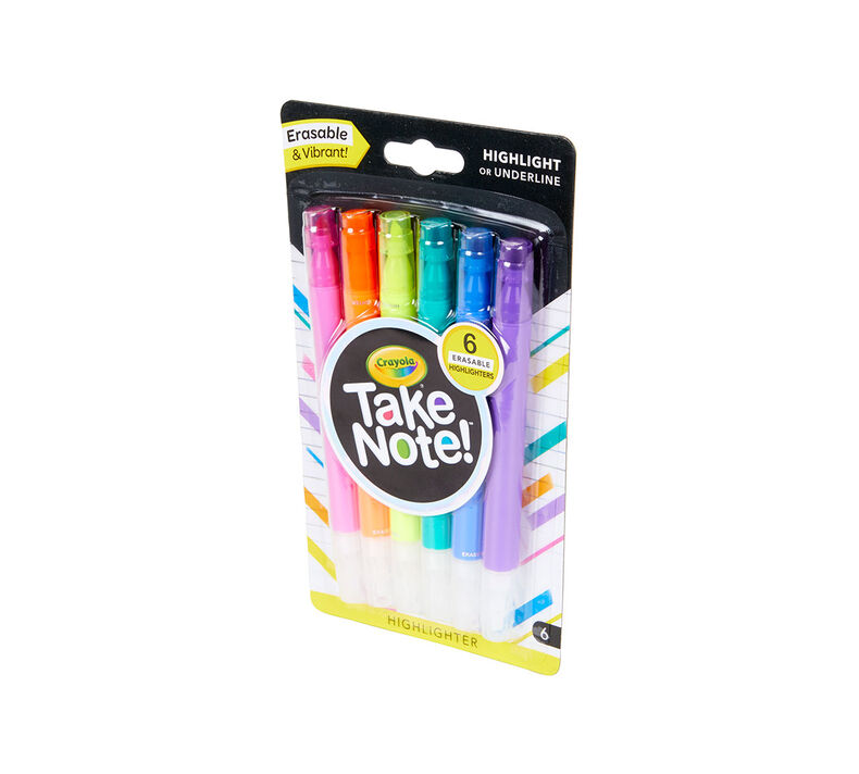 Take Erasable Highlighters, 18 Count | Crayola.com | Crayola
