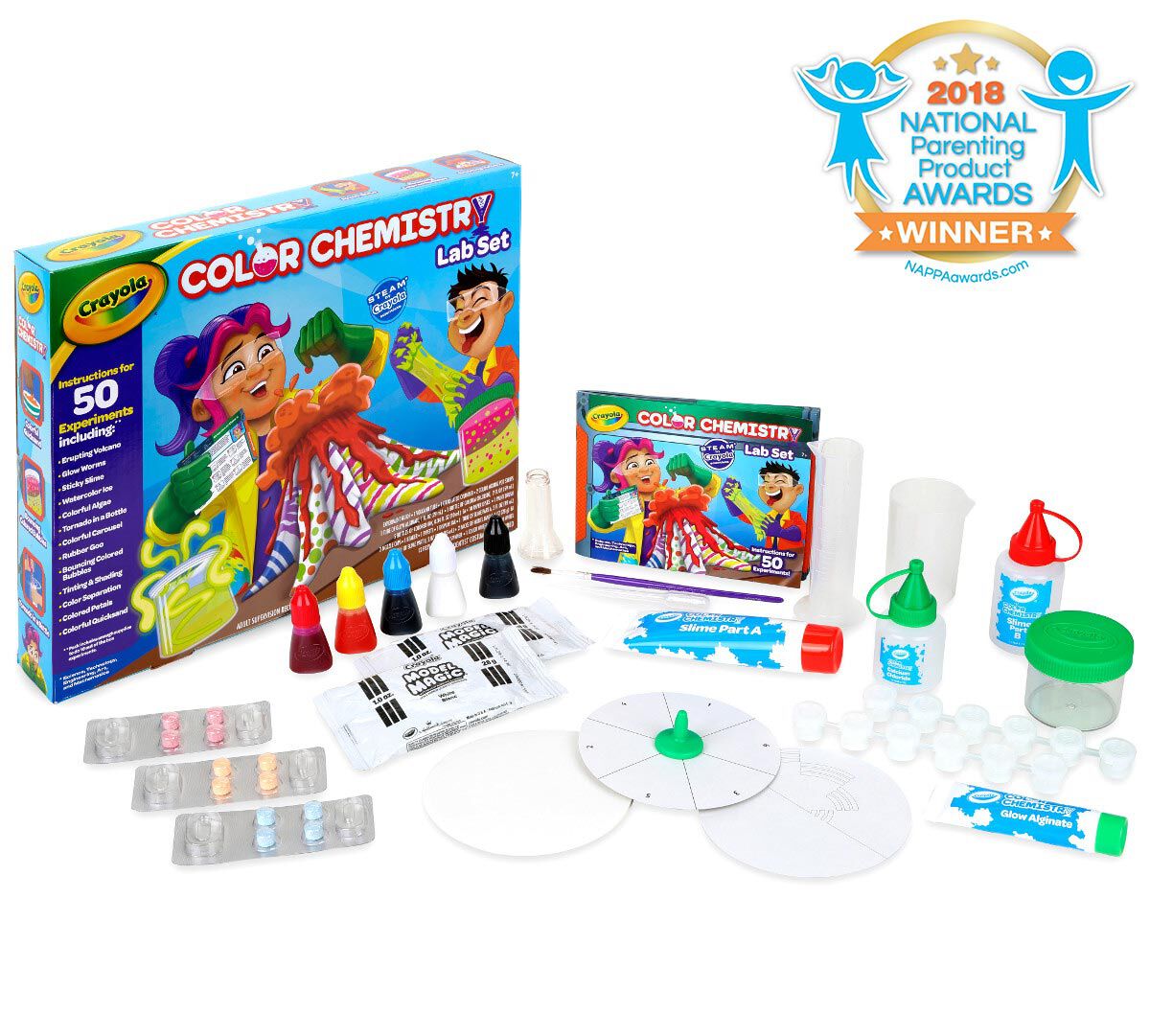 crayola color chemistry set for kids over 50 steam stem activities