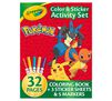 Pokémon Color and Sticker Activity Set with Markers. 32 page coloring book, 3 sticker sheets, and 5 markers.