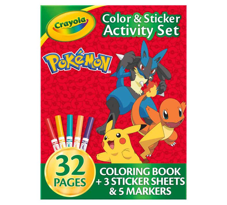 Pokémon Color and Sticker Activity Set with Markers
