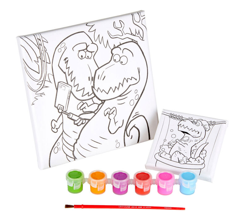 Trex Dinosaur Canvas Paint Set