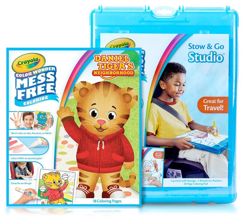 Color Wonder Mess Free Daniel Tiger's Neighborhood Stow and Go Gift Set